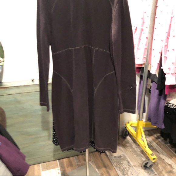 Athleta Long Sleeve Brown Dress Medium - Picture 6 of 7